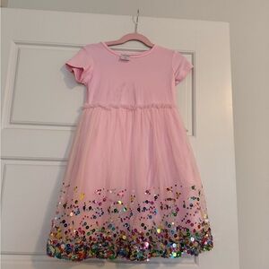 Sweet Wink Pink Sequin Kids Dress